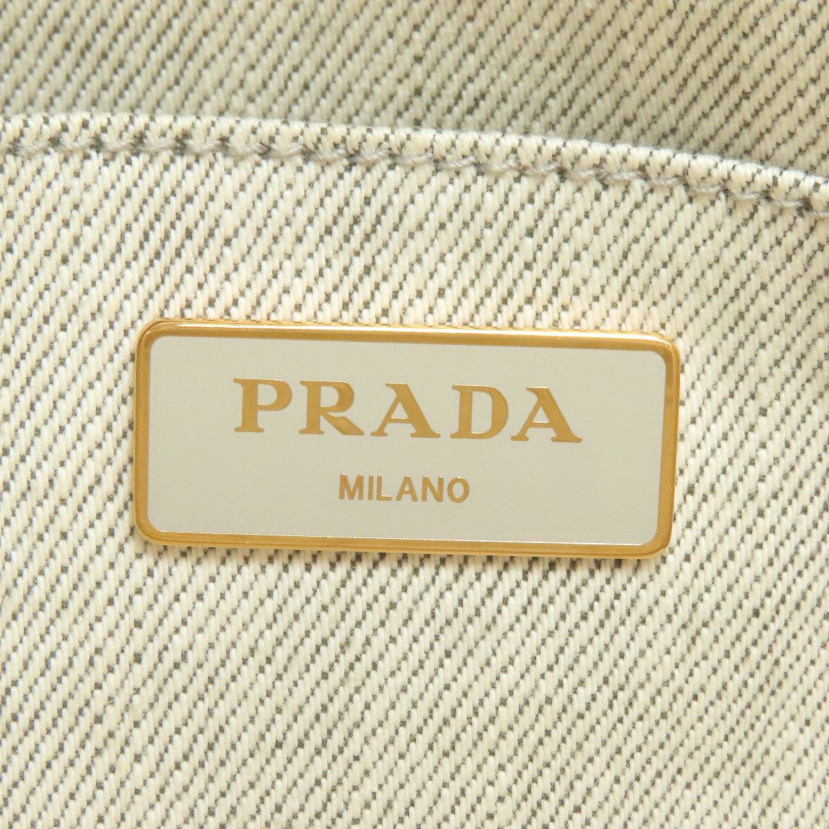 Prada Canapa Mini 2-Way Handbag Canvas — view 6