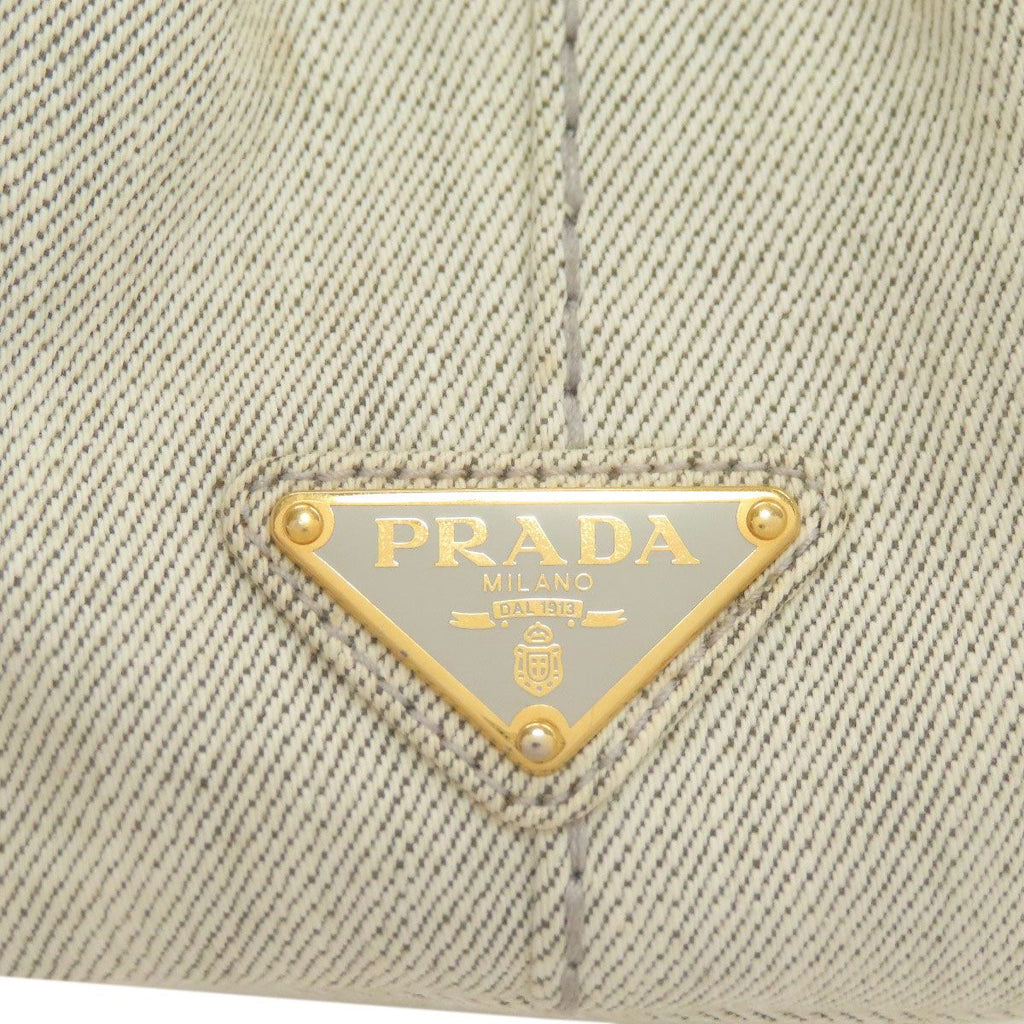 Prada Canapa Mini 2-Way Handbag Canvas — view 8