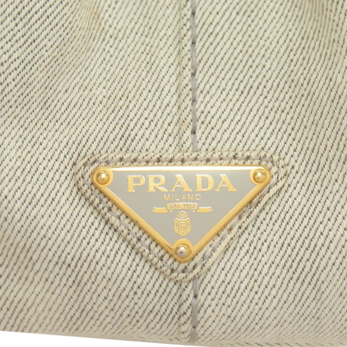 Prada Canapa Mini 2-Way Handbag Canvas — view 8