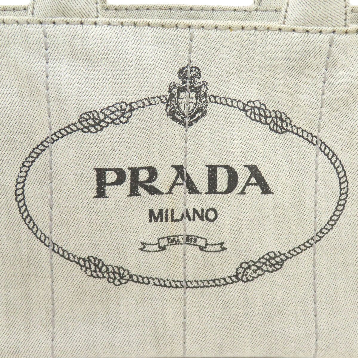 Prada Canapa Mini 2-Way Handbag Canvas — view 9