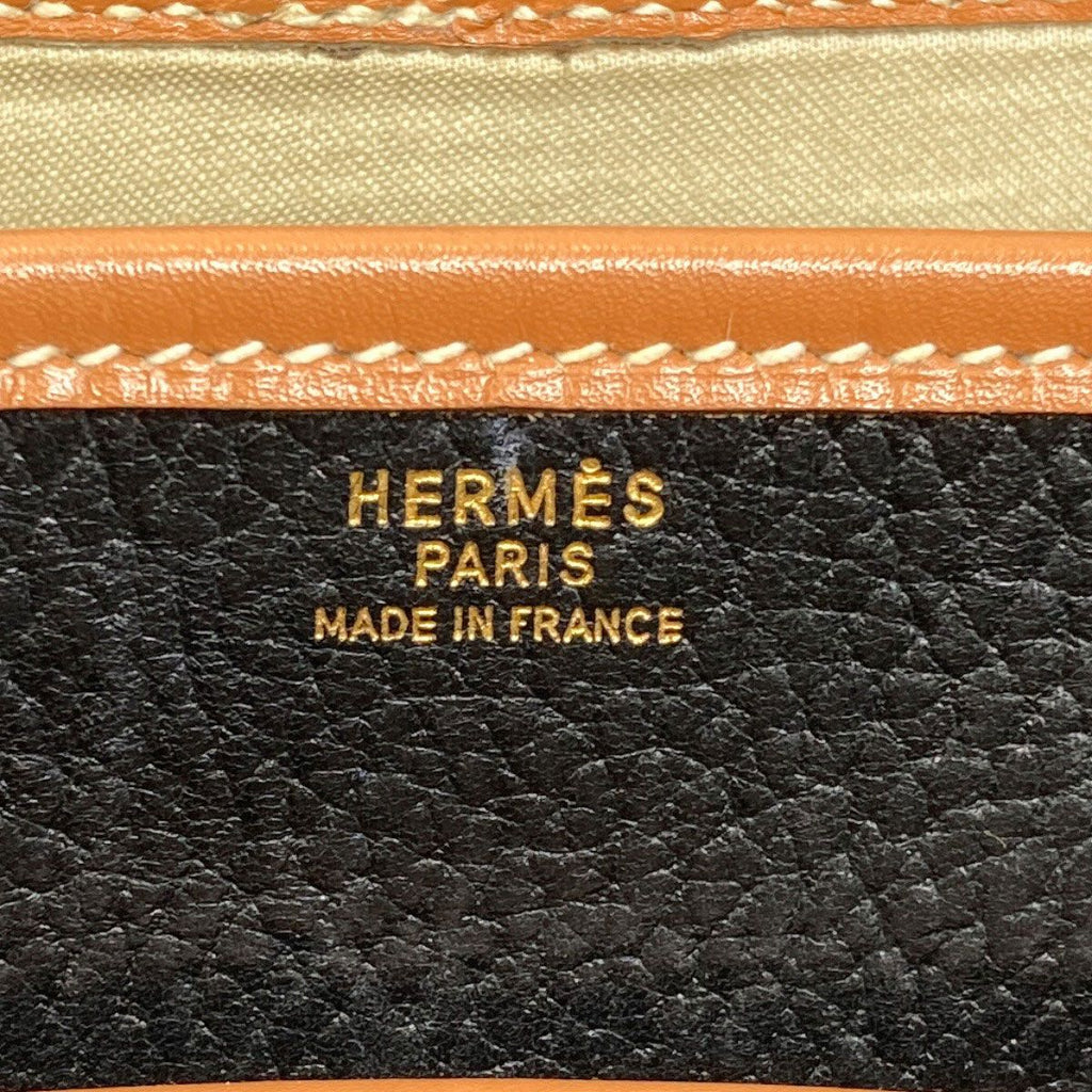 Hermes Noumea Gold Shoulder Bag Calf — view 6