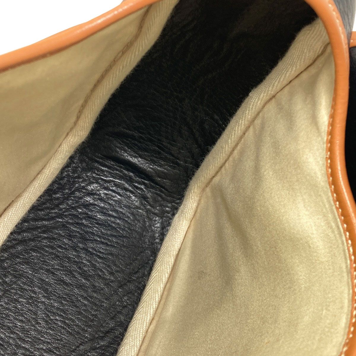 Hermes Noumea Gold Shoulder Bag Calf — view 9