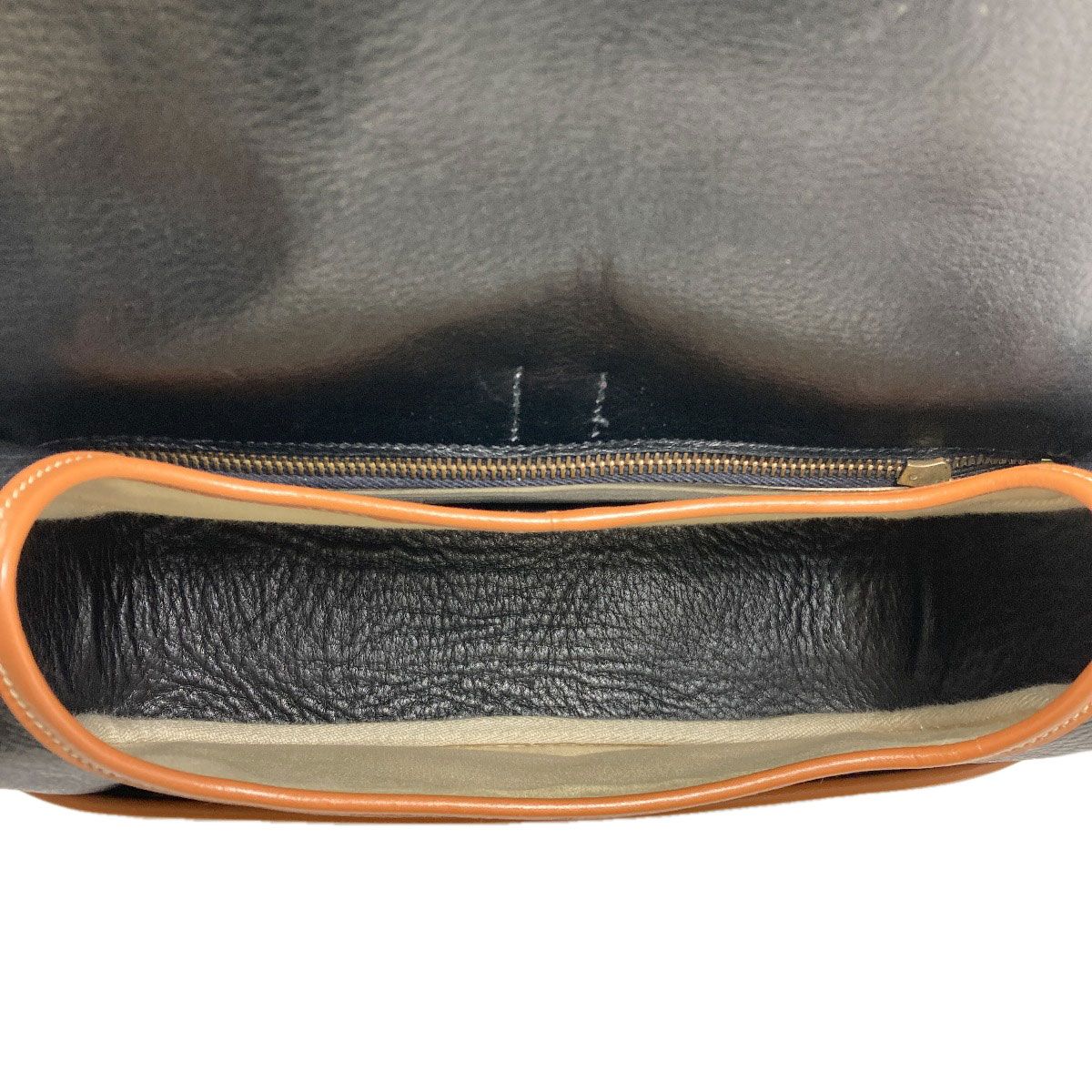 Hermes Noumea Gold Shoulder Bag Calf — view 5