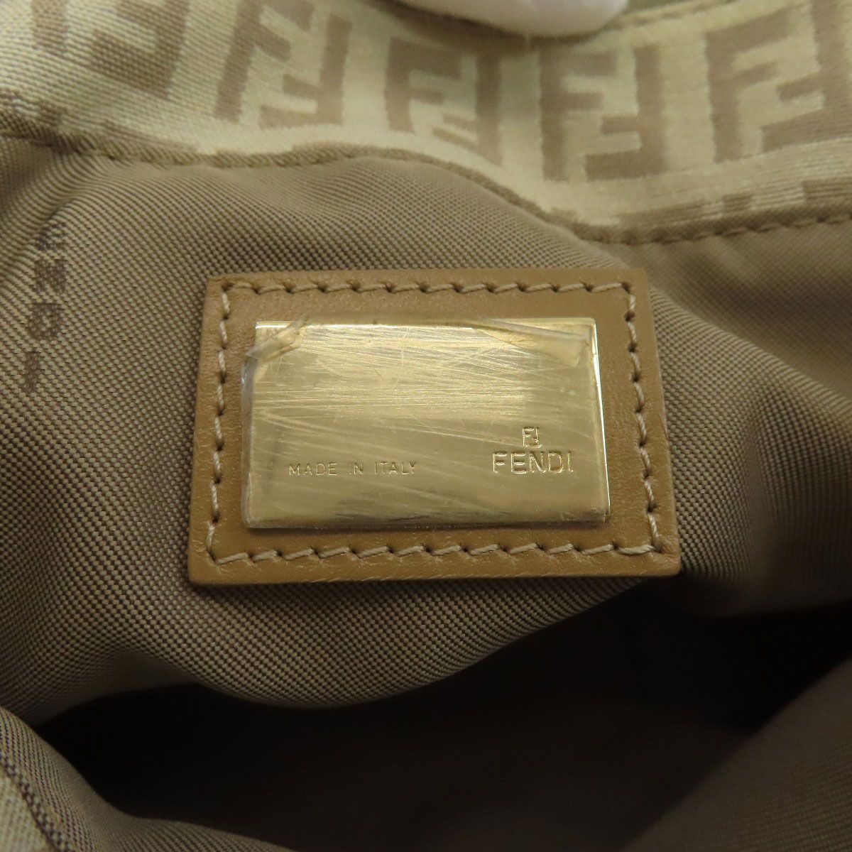 Fendi Zucchino Pattern Tote Canvas — view 6