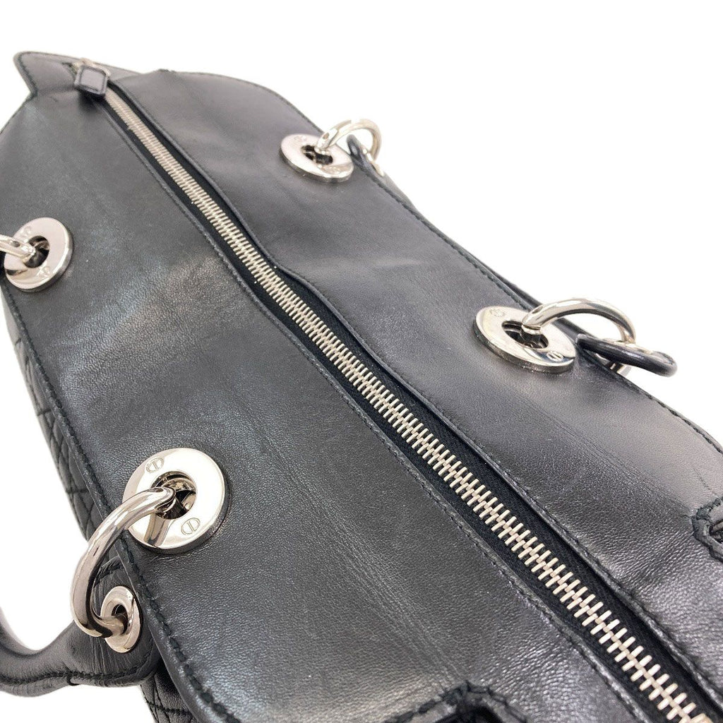 Dior Cannage Handbag Lambskin — view 9