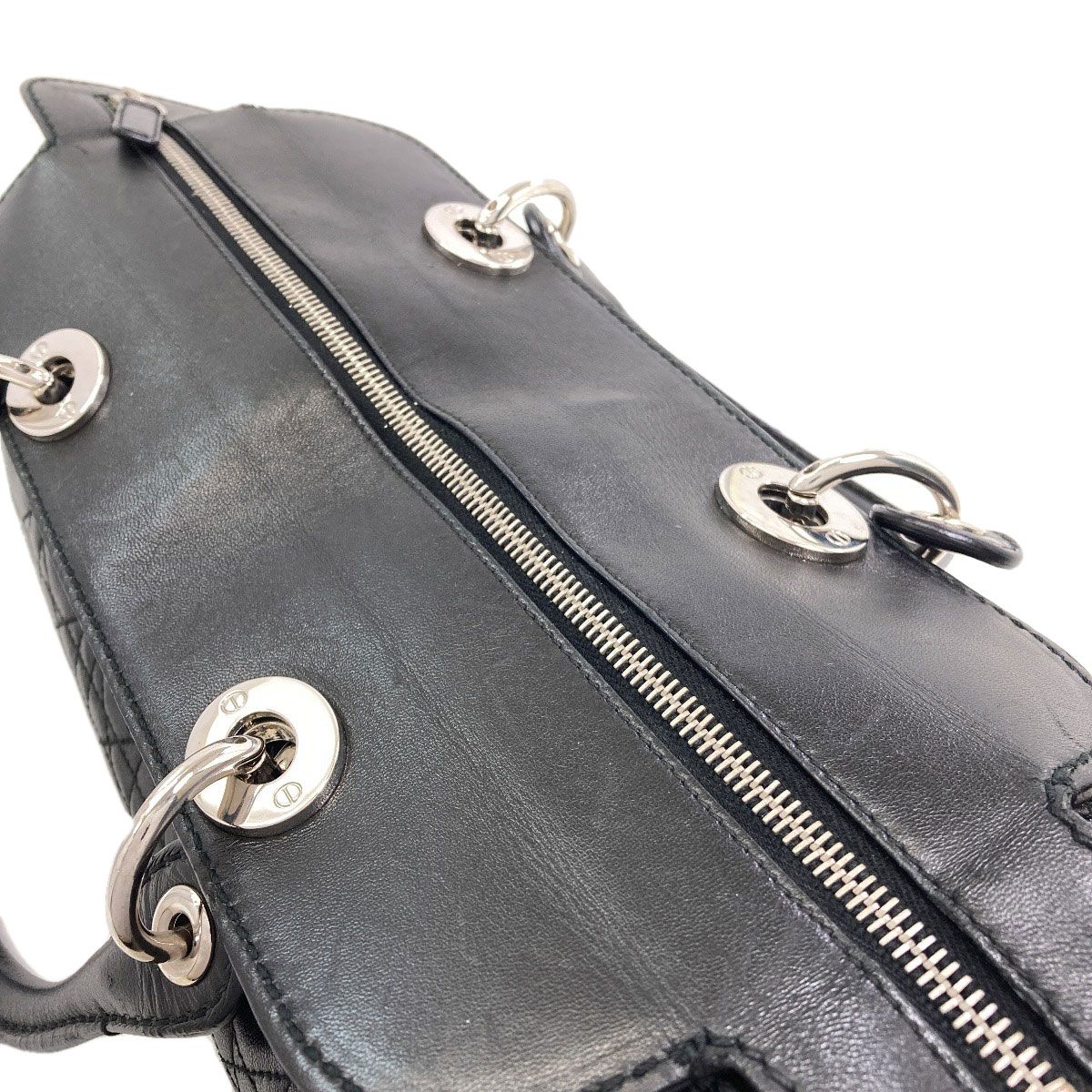 Dior Cannage Handbag Lambskin — view 9