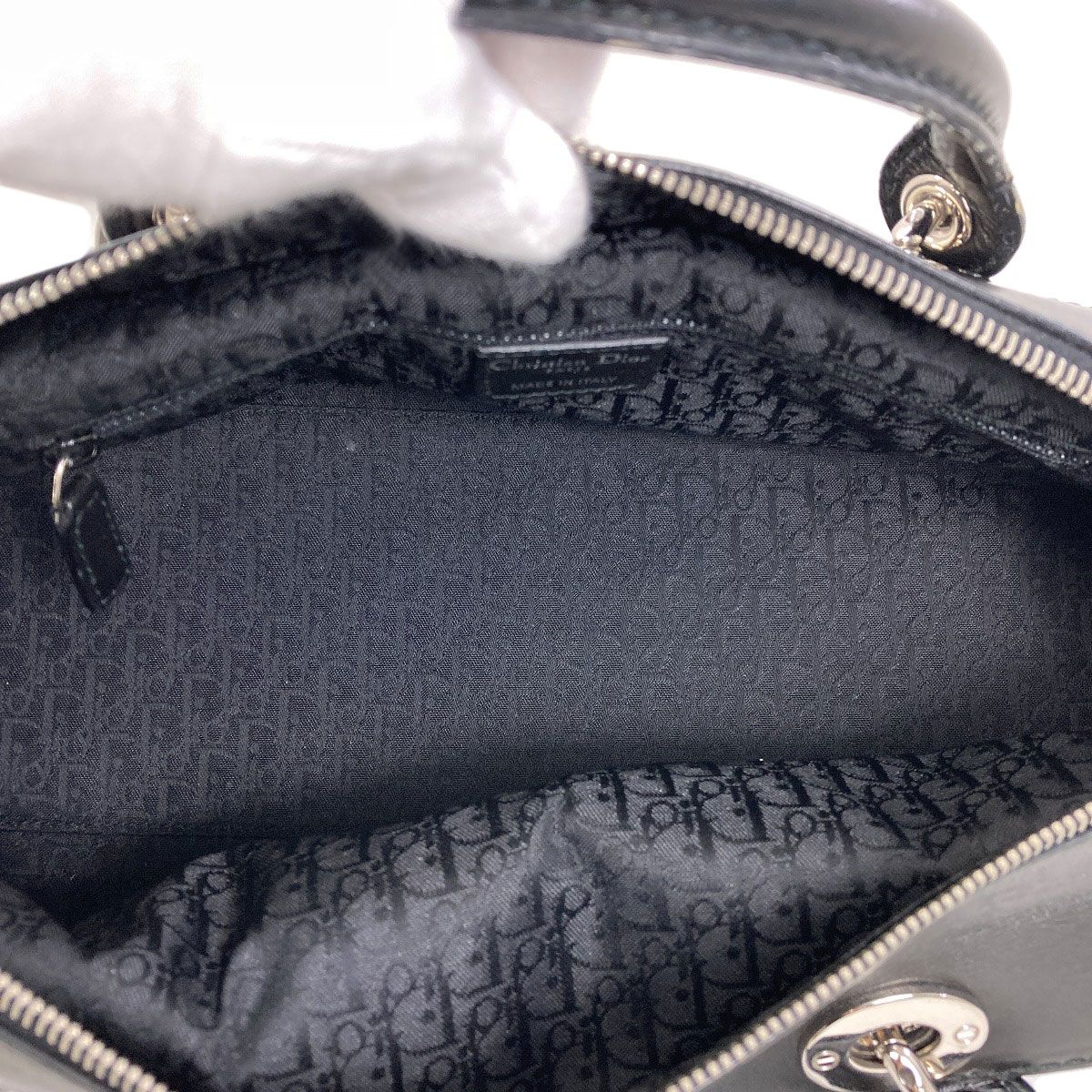 Dior Cannage Handbag Lambskin — view 5