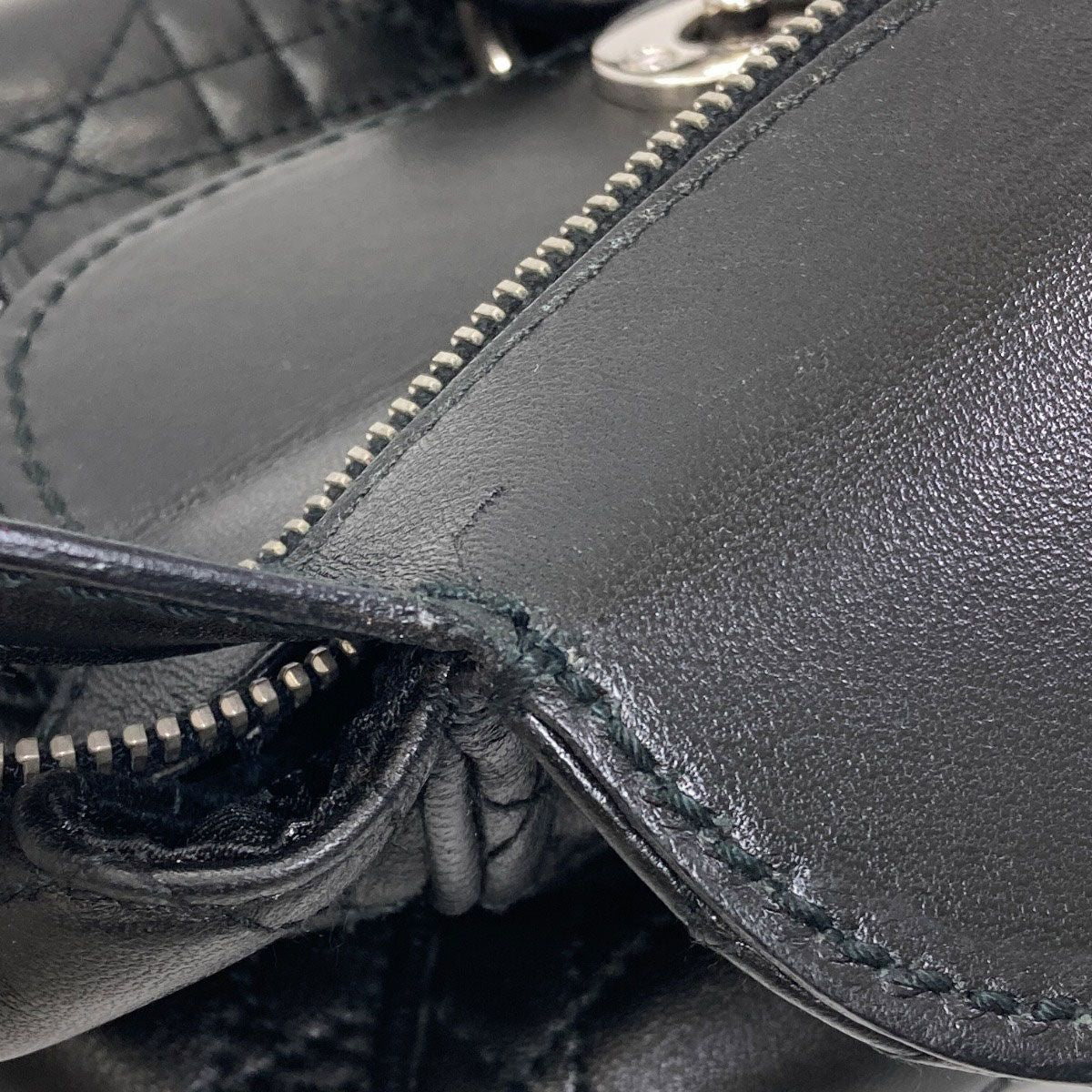 Dior Cannage Handbag Lambskin — view 8