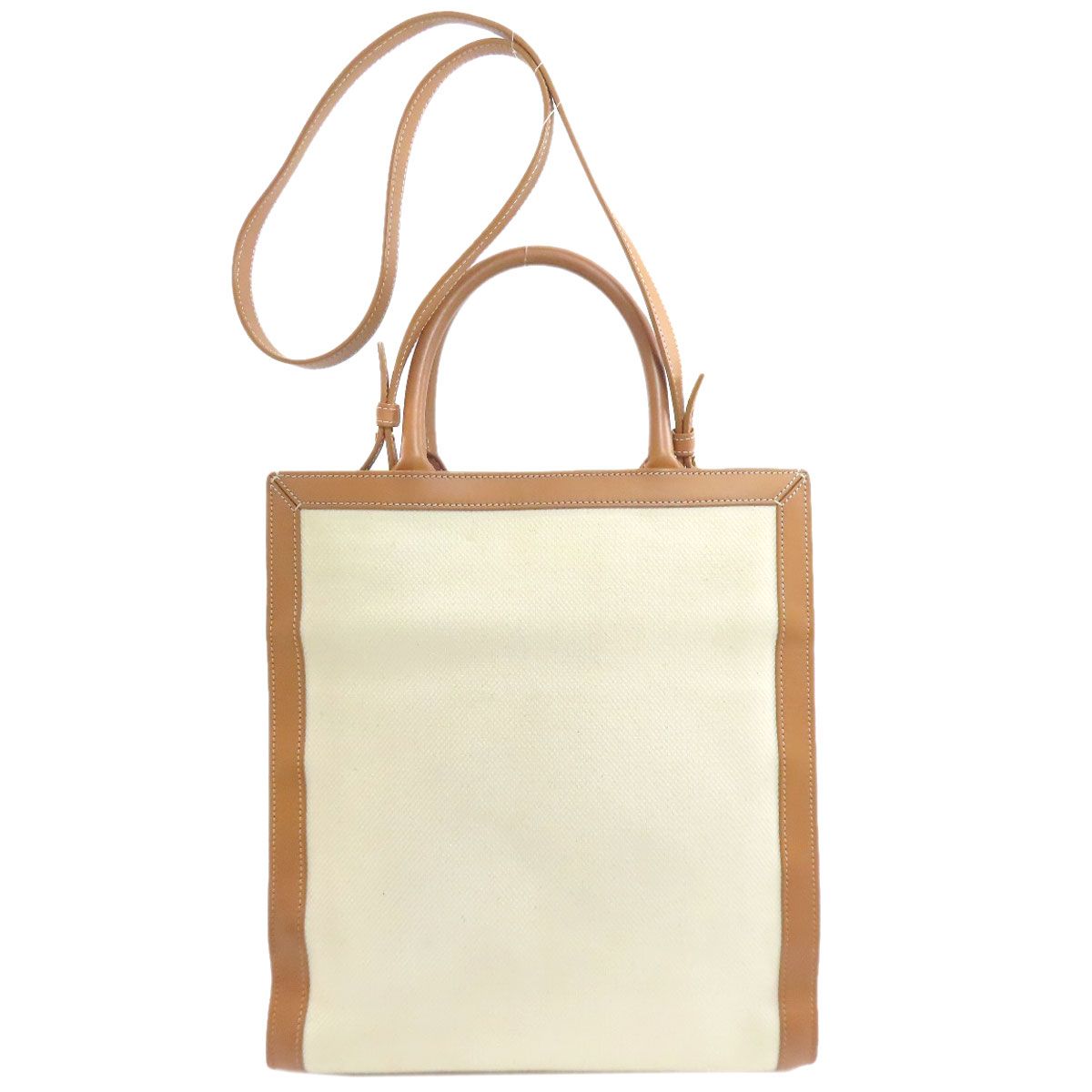 Celine Vertical Cover 2-Way Handbag Canvas — view 2