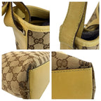 Gucci Jackie Beige Yellow Gold GG Canvas Leather Shoulder — view 6