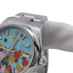 Rolex Oyster Perpetual 31 Roulette Watch Turquoise Blue Dial Celebration — view 6