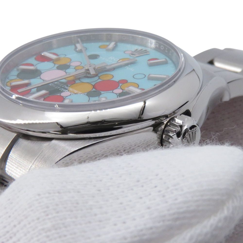 Rolex Oyster Perpetual 31 Roulette Watch Turquoise Blue Dial Celebration — view 5