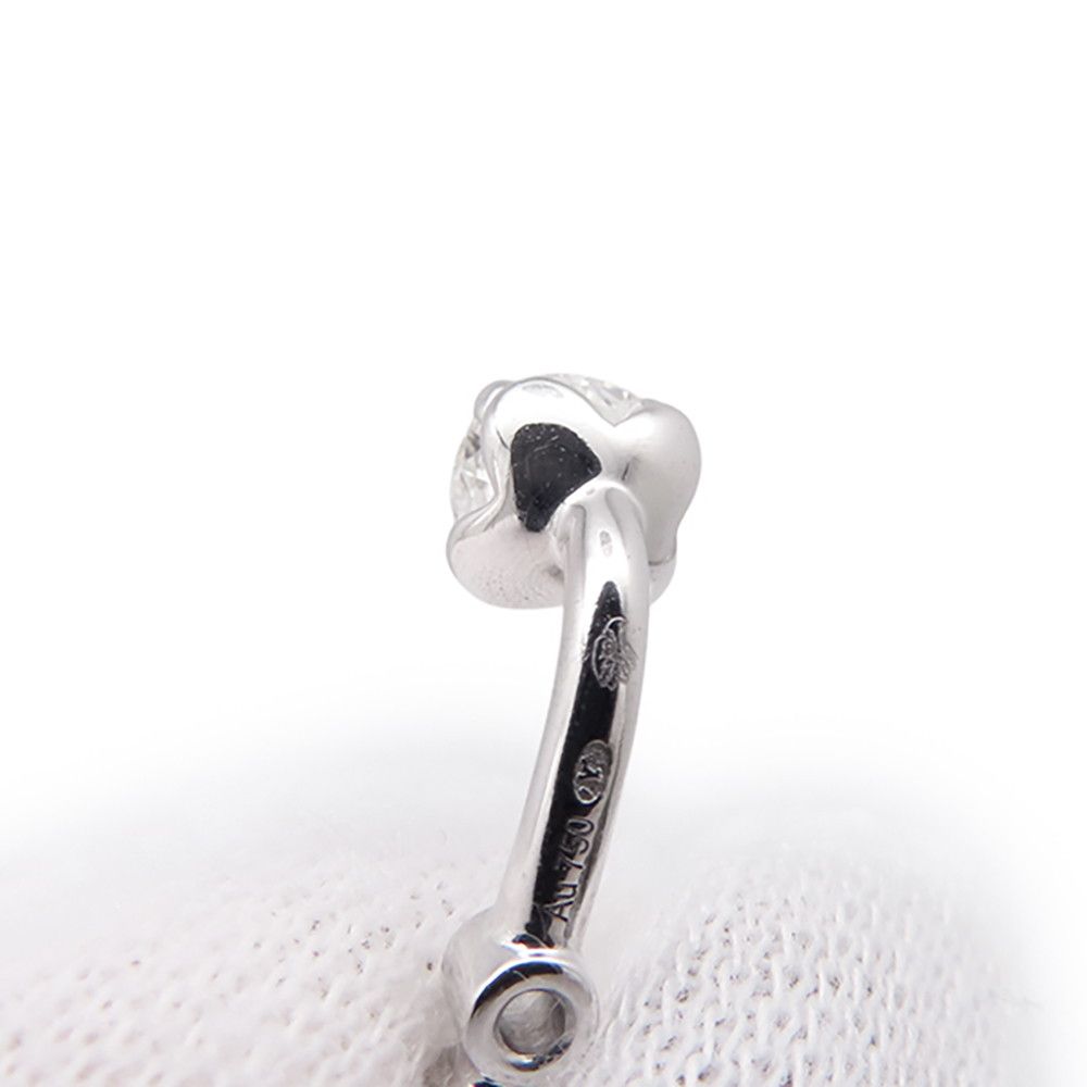 Louis Vuitton Earrings LV Diamond Double Round Total 18k White Gold — view 8