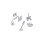 Louis Vuitton Earrings LV Diamond Double Round Total 18k White Gold — view 4