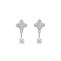 Louis Vuitton Earrings LV Diamond Double Round Total 18k White Gold
