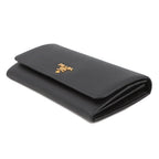 Prada Wallet Saffiano Leather Black with Card Case — view 2