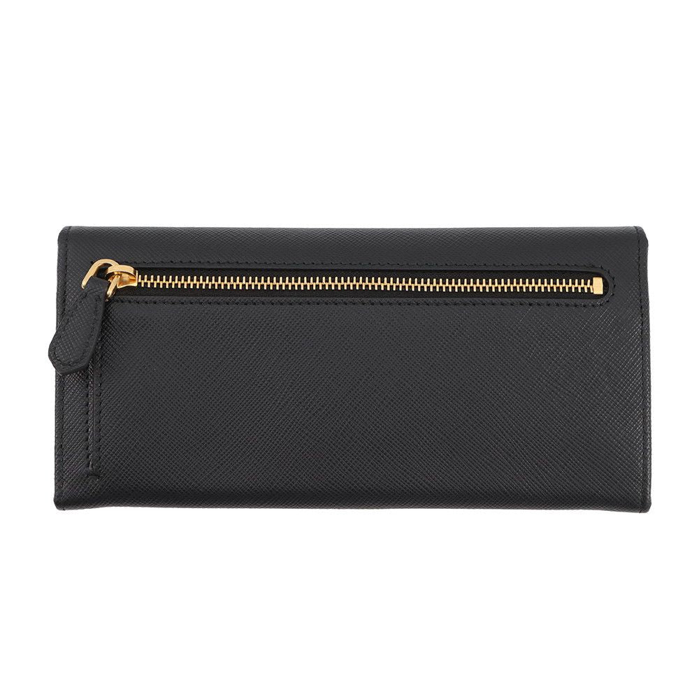 Prada Wallet Saffiano Leather Black with Card Case — view 3