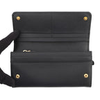 Prada Wallet Saffiano Leather Black with Card Case — view 4