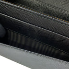 Prada Wallet Saffiano Leather Black with Card Case — view 8