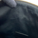 Saint Laurent Paris Pouch Rive Gauche Embroidered Wool Black — view 7