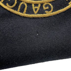 Saint Laurent Paris Pouch Rive Gauche Embroidered Wool Black — view 8
