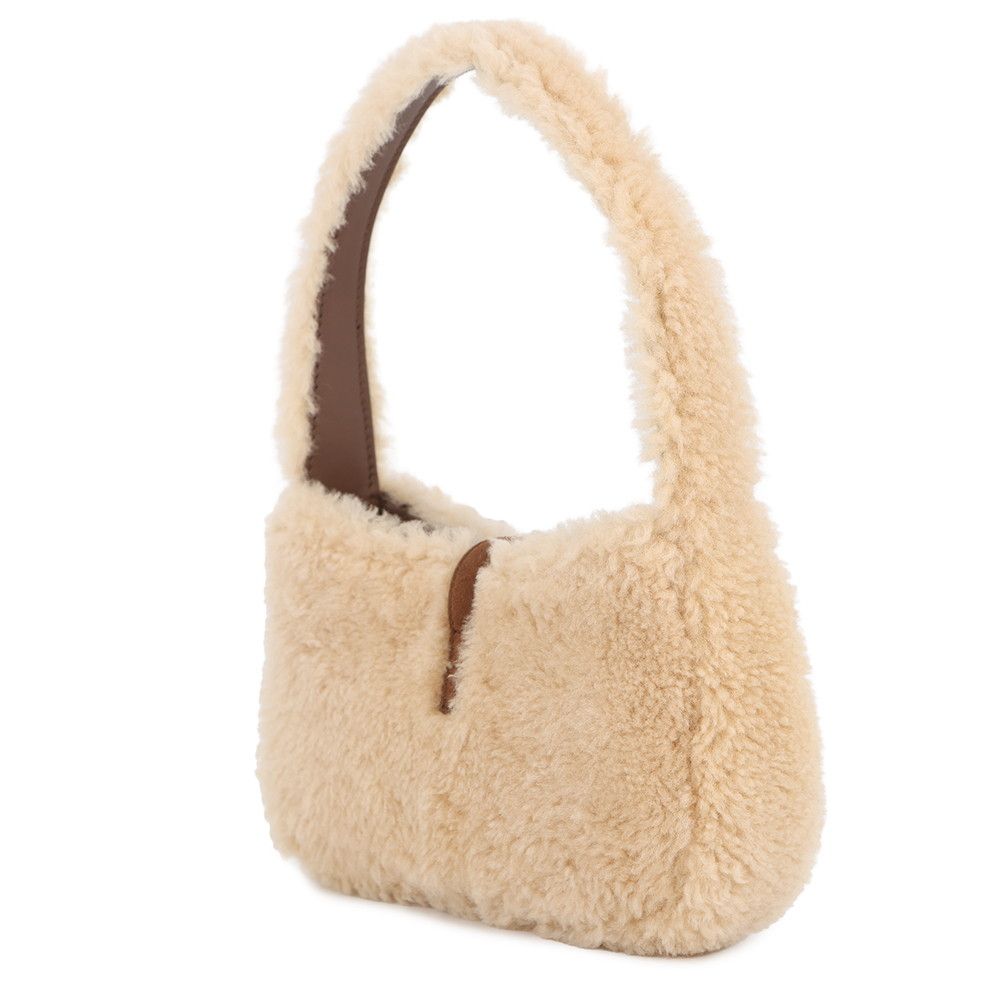 Saint Laurent Paris Handbag le 5 a 7 Mini Hobo Shearling Leather — view 2