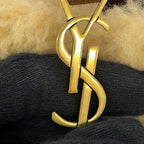 Saint Laurent Paris Handbag le 5 a 7 Mini Hobo Shearling Leather — view 6