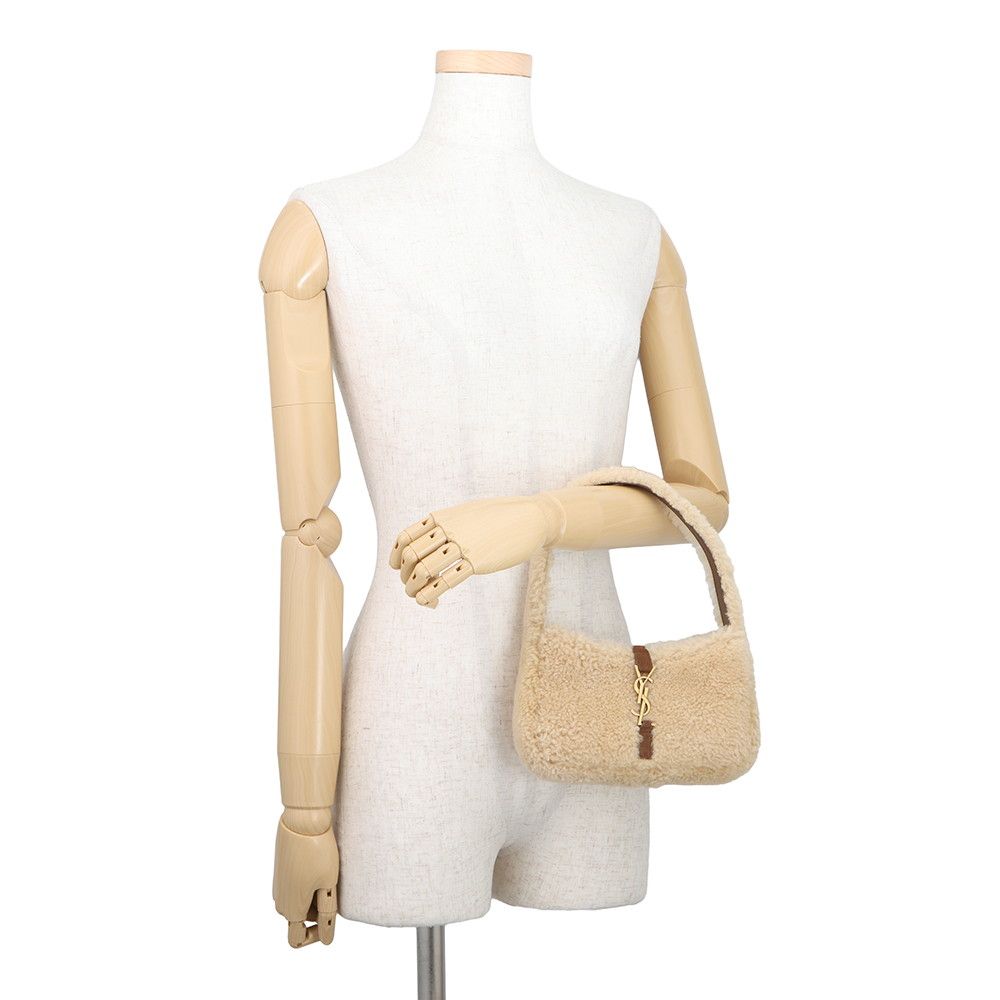 Saint Laurent Paris Handbag le 5 a 7 Mini Hobo Shearling Leather — view 4