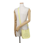 Hermes Shoulder Bag Evelyne TPM Amazon 111 cm Limoncello Silver Taurillon — view 4