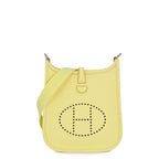 Hermes Shoulder Bag Evelyne TPM Amazon 111 cm Limoncello Silver Taurillon