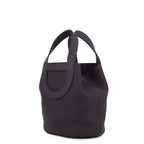 Hermes Tote in the Loop 18 Cassis Gold Taurillon Clemence Swift — view 2