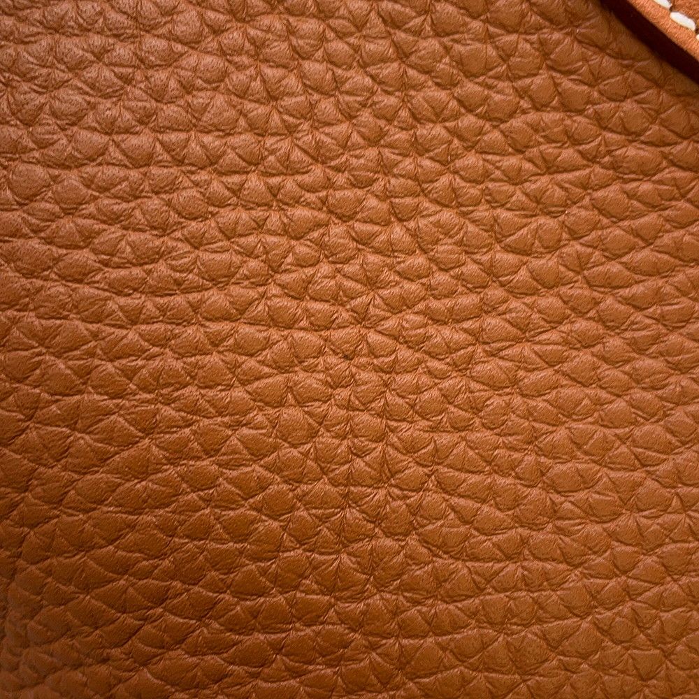 Hermes Tote in the Loop 18 Gold Taurillon Clemence Swift — view 9