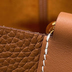 Hermes Tote in the Loop 18 Gold Taurillon Clemence Swift — view 8