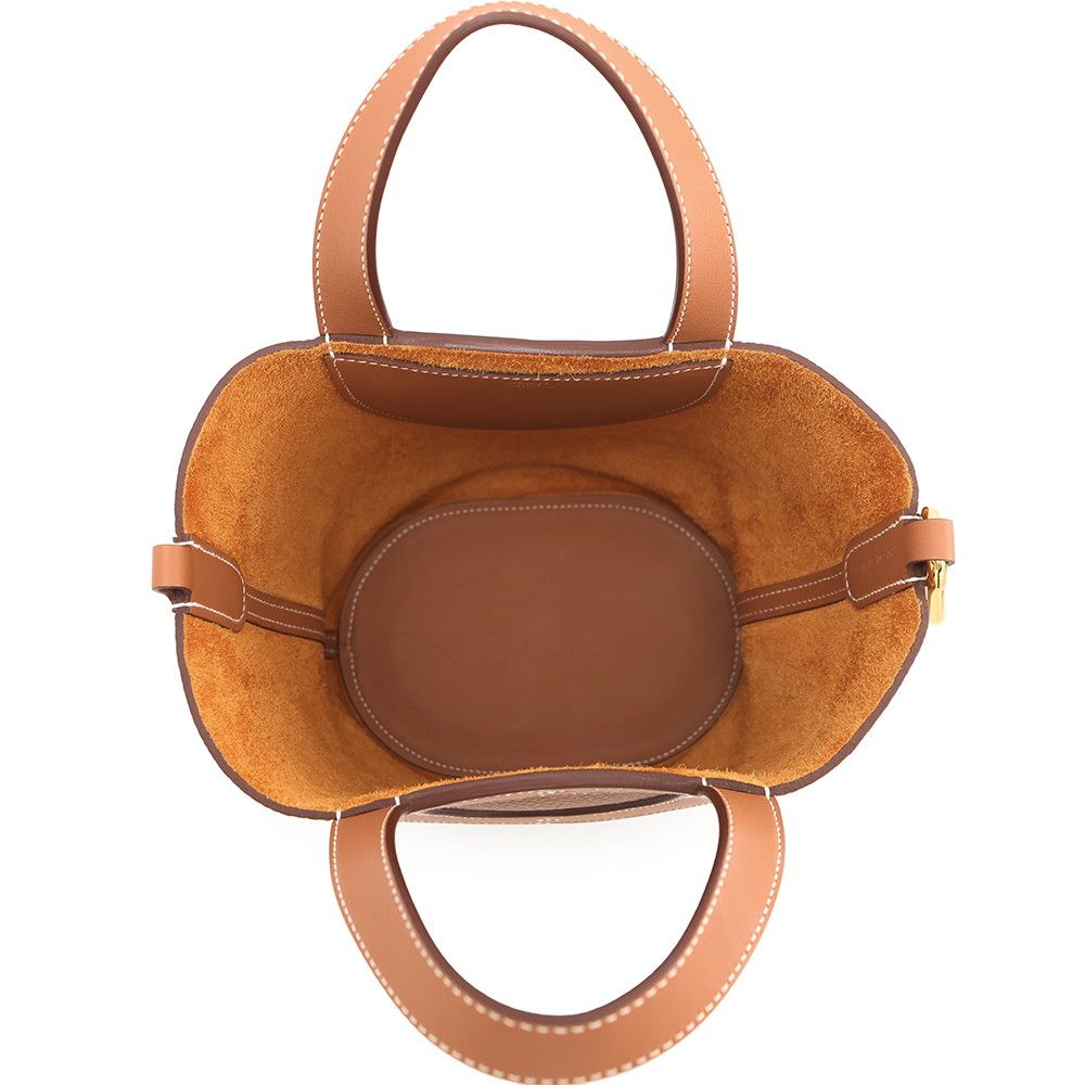 Hermes Tote in the Loop 18 Gold Taurillon Clemence Swift — view 5