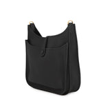 Hermes Shoulder Bag Evelyne 3 PM Black Gold Taurillon Clemence — view 2