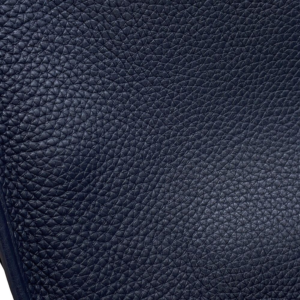 Hermes Shoulder Bag Evelyne 3 PM Blue Nuit Silver Taurillon Clemence — view 7