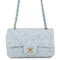 Chanel Chain Shoulder Bag CC Logo Sequin Tweed Mini Flap