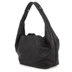 Chanel Handbag Quilted CC Logo Hobo Calfskin Black — view 2