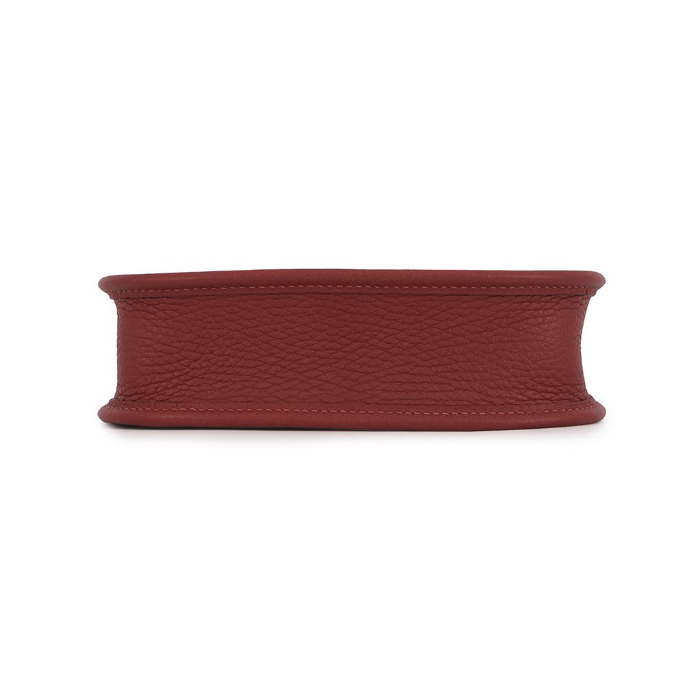 Hermes Shoulder Bag Evelyne TPM 111 cm Amazon Rouge Ash Gold Taurillon Clemence — view 3