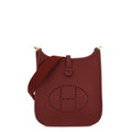 Hermes Shoulder Bag Evelyne TPM 111 cm Amazon Rouge Ash Gold Taurillon Clemence