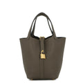 Hermes Handbag Picotin Lock PM Vert Roden Gold Taurillon Clemence