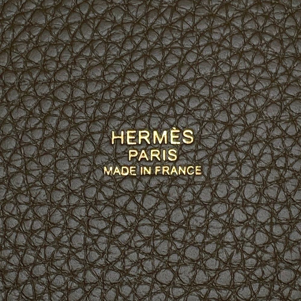 Hermes Handbag Picotin Lock PM Vert Roden Gold Taurillon Clemence — view 6