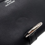 Hermes Coin Case Glenan Compact Wallet Black Silver Swift — view 7