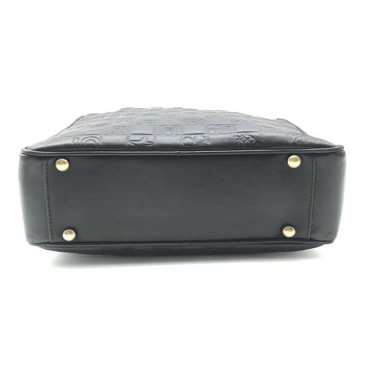 Chanel CC Logo Icon Chocolate Bar Hand Black Purse — view 3