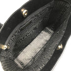 Chanel CC Logo Icon Chocolate Bar Hand Black Purse — view 7