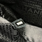 Chanel CC Logo Icon Chocolate Bar Hand Black Purse — view 9