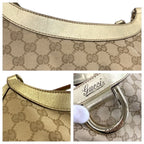Gucci Abbey Beige Gold GG Canvas Tote Shoulder — view 5