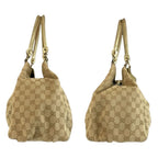 Gucci Abbey Beige Gold GG Canvas Tote Shoulder — view 8