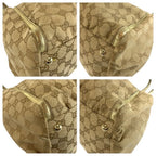 Gucci Abbey Beige Gold GG Canvas Tote Shoulder — view 4