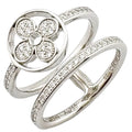 Louis Vuitton Idylle Blossom Dearmon Ring 18k White Gold Diamond